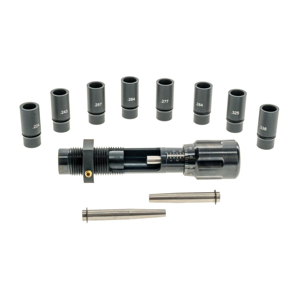 Frankford Arsenal Universal Bullet Seating Die for .224 to .338 Caliber with Micrometer Stem and Storage Case for Reloading, Black