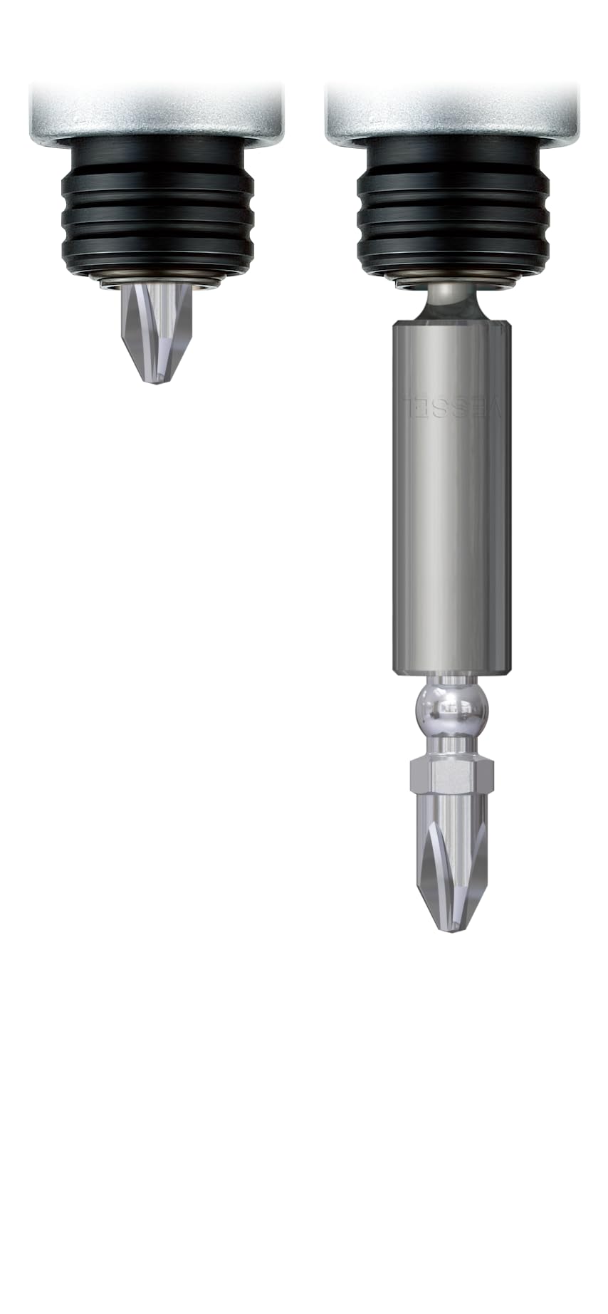 VESSEL IMPACT BALL™ Torsion Bit 10+1 PC. Set in POP-UP CASE No.IB11P02U Made in Japan by VESSEL