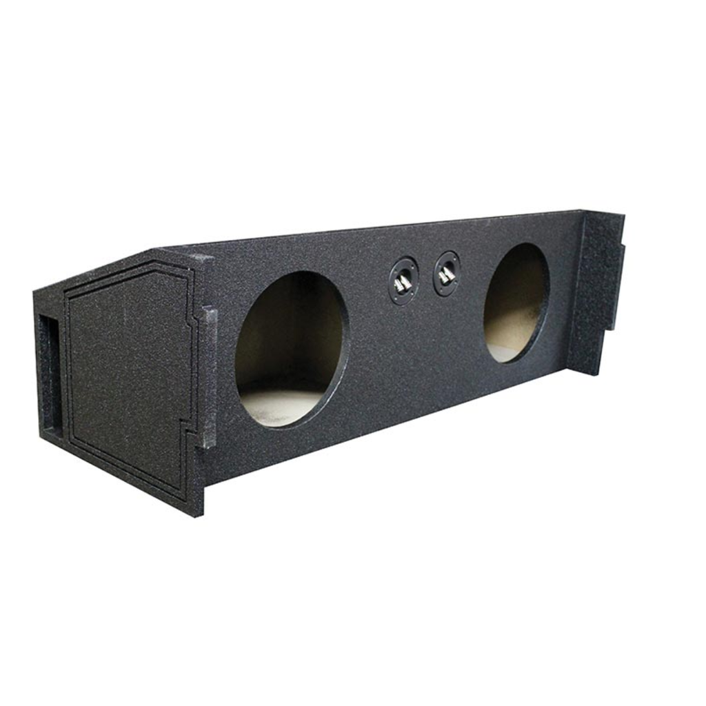 Rockville REC96 Dual 10" Ported Subwoofer Enclosure, Bed Liner Finish, Precision-Built, Space-Saving, for GM/Chevy SUV Audio Systems