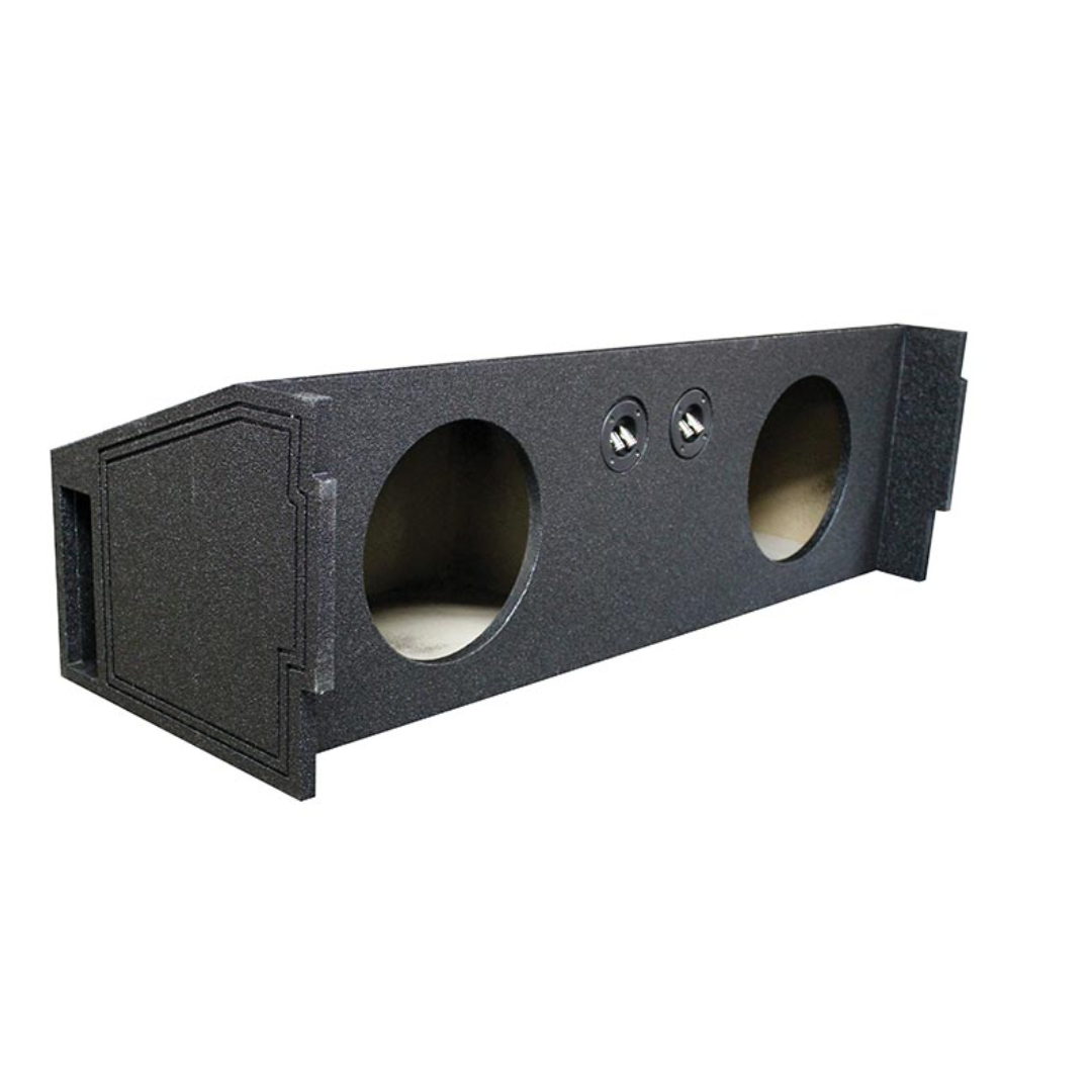 Rockville REC96 Dual 10" Ported Subwoofer Enclosure, Bed Liner Finish, Precision-Built, Space-Saving, for GM/Chevy SUV Audio Systems