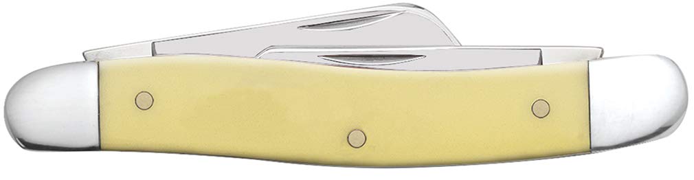 Case XX WR Pocket Knife Yellow Synthetic Medium Stockman SS Item #80035 - (3318 SS) - Length Closed: 3 5/8 Inches