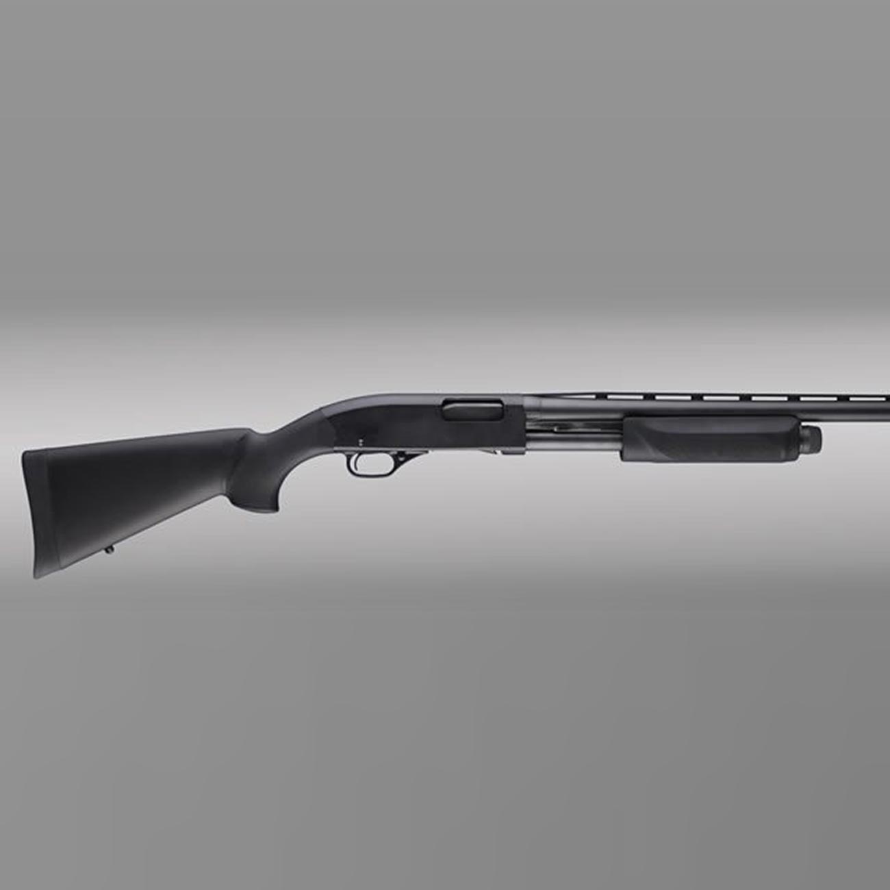 Hogue OverMolded Shotgun Stock and Forend for Winchester 1300 12 Gauge, Black - 03012