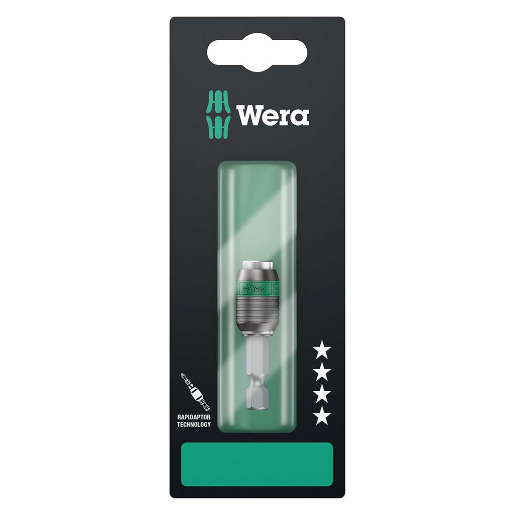 Wera - 5073421001 Hexagon 889/4/1 K SB Standard Rapidaptor, Universal Bit Holder 1/4"