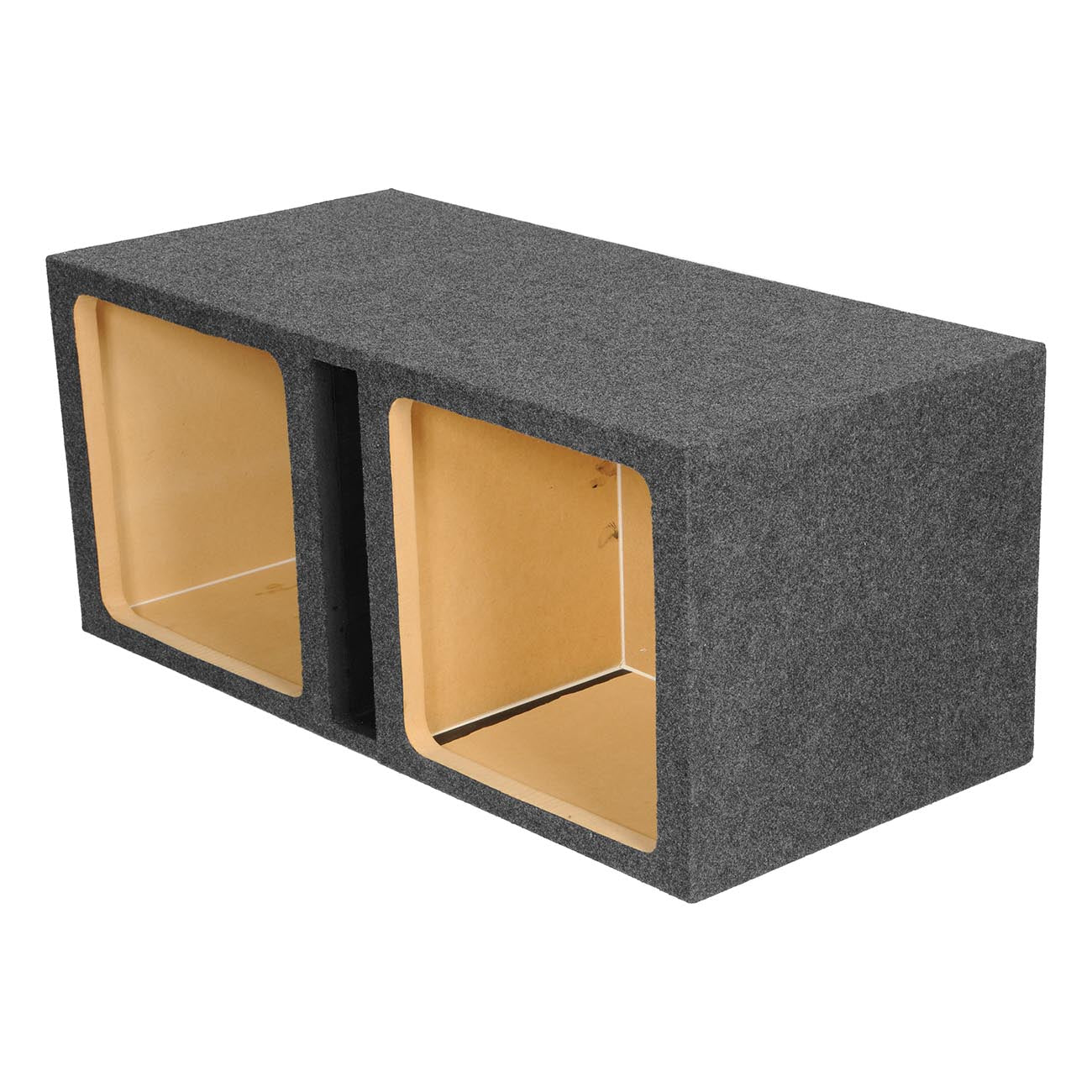 QPower QHD215VSQ Dual 15″ Square Slot-Ported Heavy Duty Empty Subwoofer Enclosure – High SPL Woofer Box