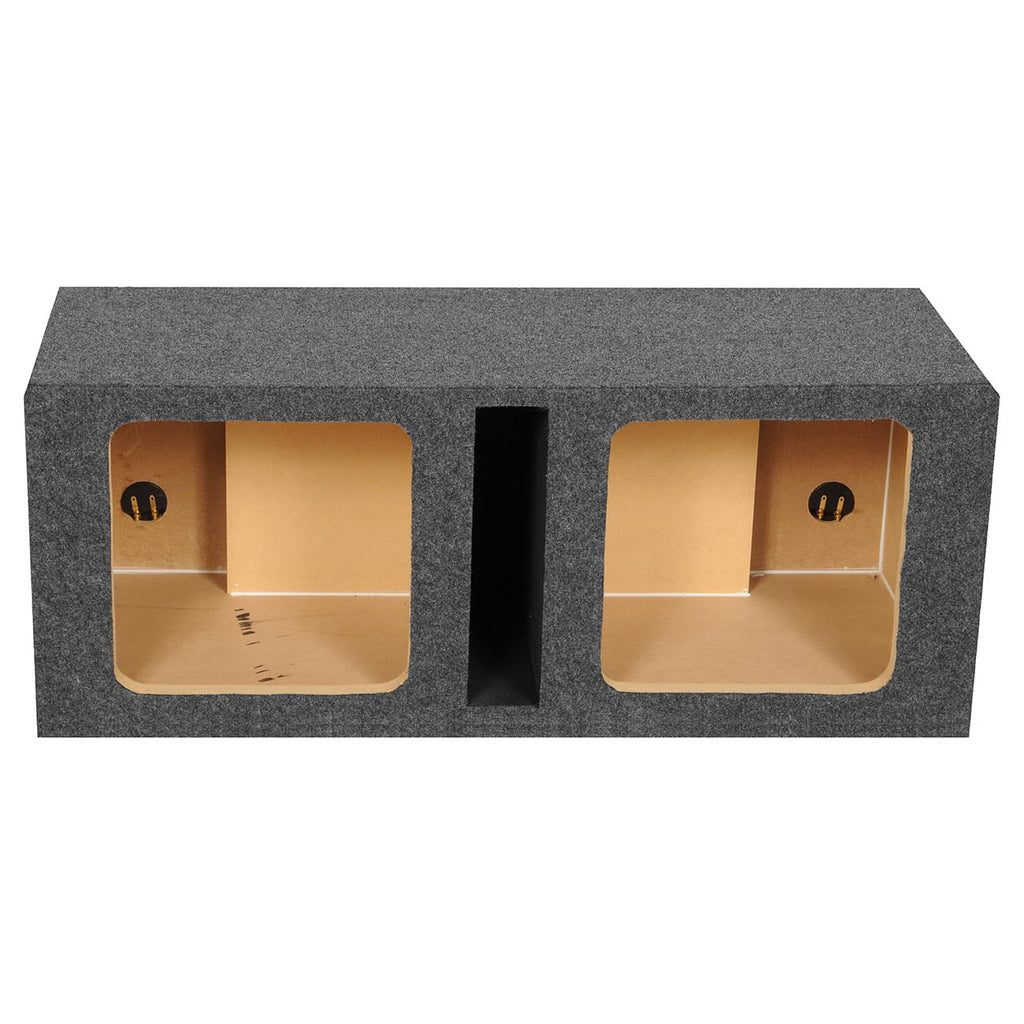 Q Power HD212 VENT SQ Dual 12-Inch Vented Custom Speaker Box for Kicker L7 Subwoofer
