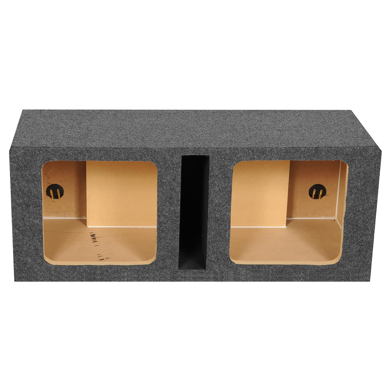 Q Power HD212 VENT SQ Dual 12-Inch Vented Custom Speaker Box for Kicker L7 Subwoofer