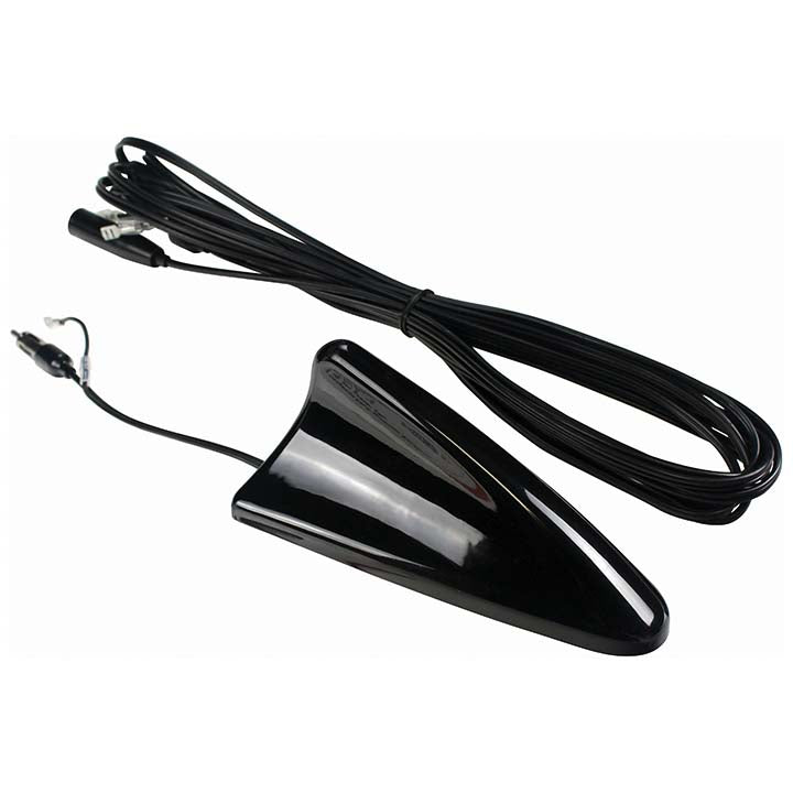 Nippon NA1544RF Roof Mount “Shark Fin” AM/FM Antenna with Built-in Amplifier & 16.5 ft Cable