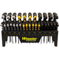 Wheeler 30 Piece SAE/Metric Hex and Torx P-Handle Set for Pistol Rifle Handgun Gunsmithing Rebuild and Maintenance, Black, Yellow, Gray