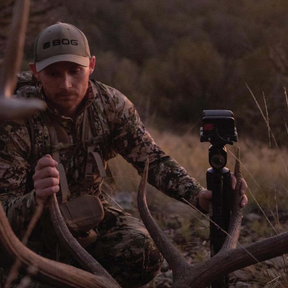 BOG DeathGrip Ultralite and Great Divide Head Combo with Durable Aluminum and Magnesium Construction, Universal Gun Rest, Quick Adjustment, and Ultra-Smooth Movement for Hunting, Shooting, and Outdoor