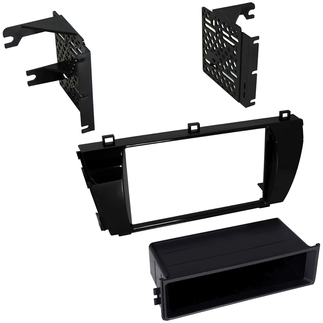American International TOYK951MG Dash Installation Kit for 2014–2016 Toyota Corolla – Single & Double DIN (Metallic Graphite)