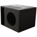 Rockville RQB10HP Single 10" Horn Ported Subwoofer Enclosure, 2.01 Cu Ft, 30 Hz Tuning, Bed Liner Finish, Spring-Loaded Terminals, for Car Audio Enthusiasts