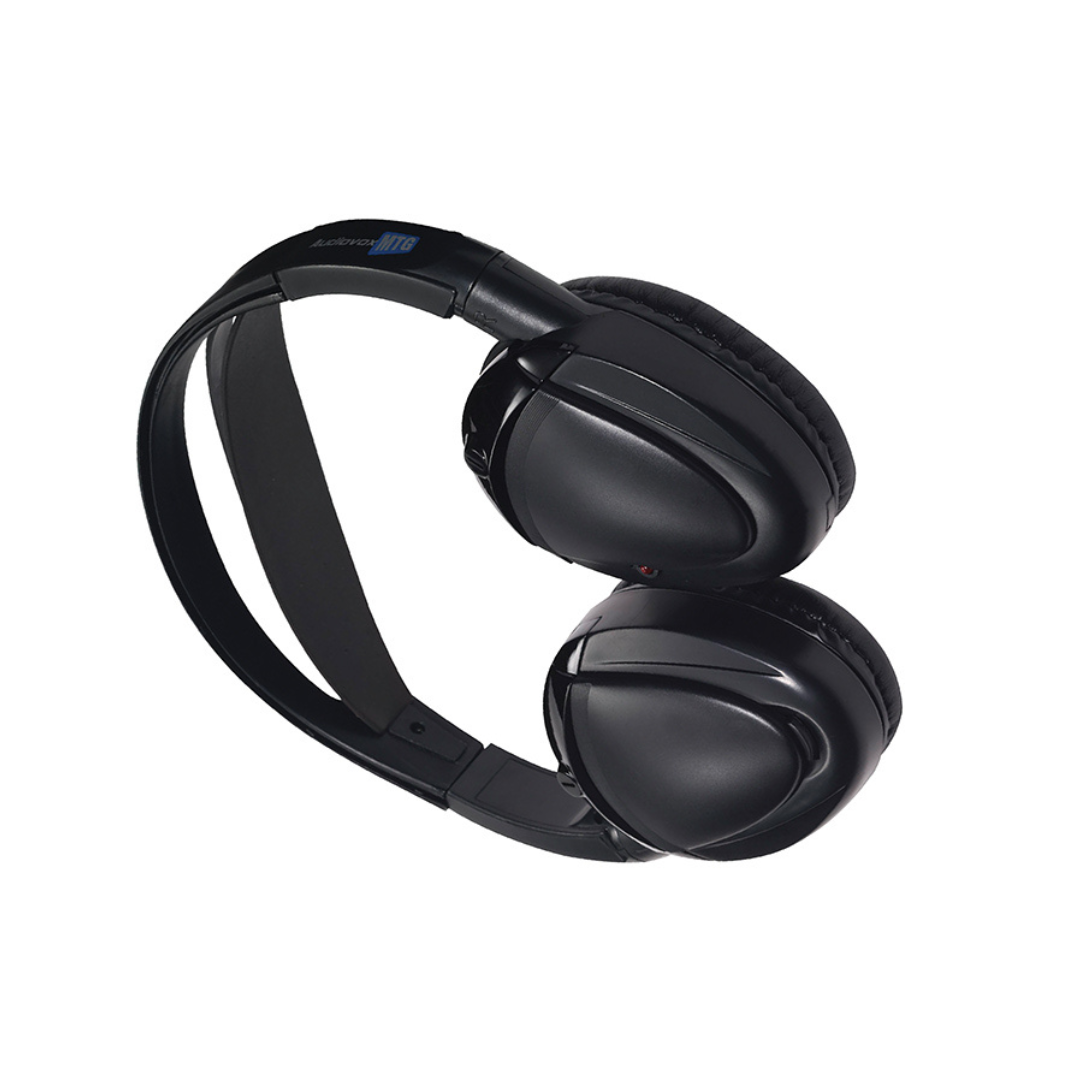 Audiovox Single Channel Wireless Fold-Flat Headphones with Batteries