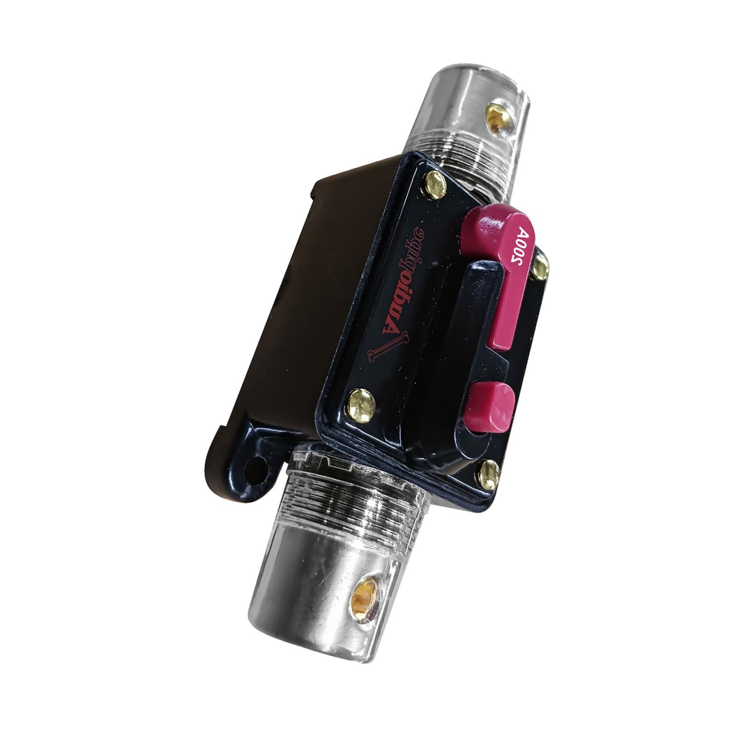 Audiopipe N5P200 200 Amp Manual Reset In‑Line Circuit Breaker – 4/8 Gauge Automotive Power Protection