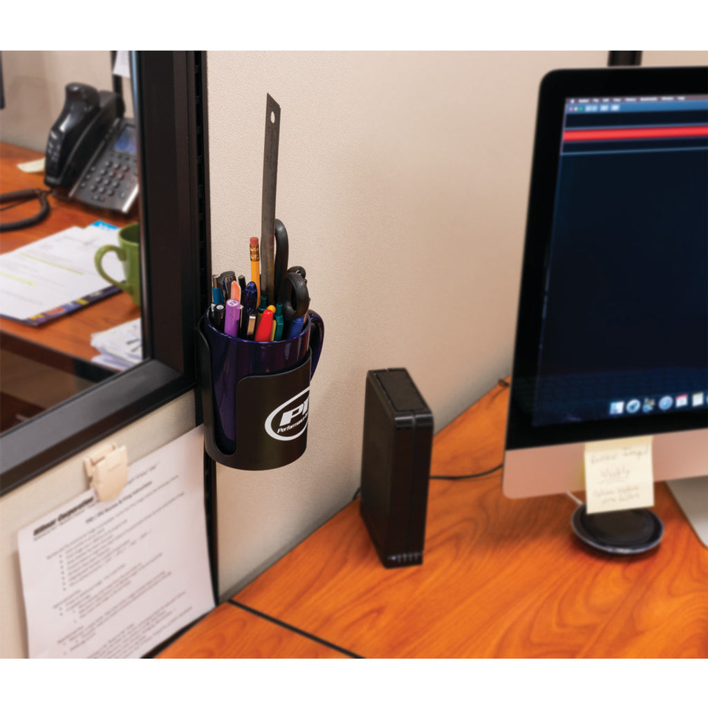 Performance Tool W12525 Black Magnetic Cup Caddy, Organizer Magnet for Bottles, Screwdrivers, Pencils