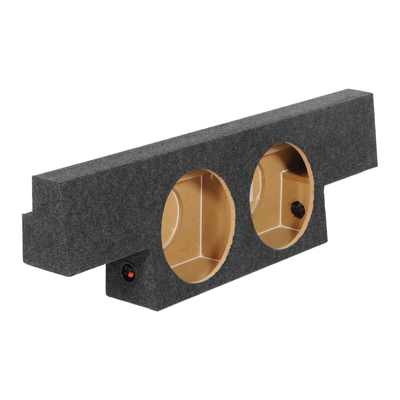 QPower BQGMC102004 Dual 10″ Sealed Empty Woofer Enclosure – Under‑Seat Sub Box for 2004–2006 GMC & Chevy Crew Cab Trucks