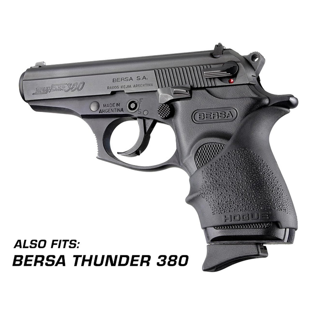 Hogue HandAll Beavertail Rubber Grip Sleeve for GLOCK 42 43, Black - 18200