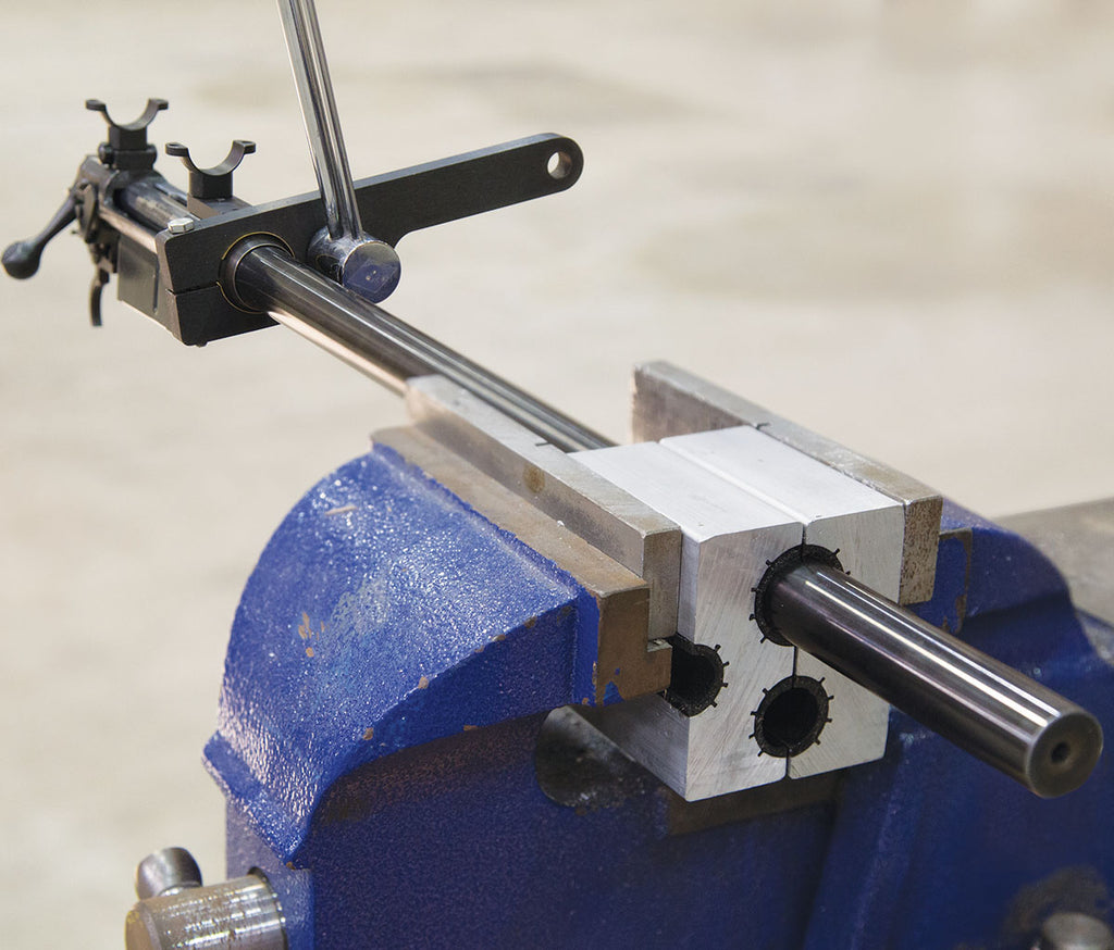 Wheeler Universal Barrel Clamp Constructed from Aircraft Grade Aluminum with Non-Marring Surface for Firearms and Gunsmithing, Silver