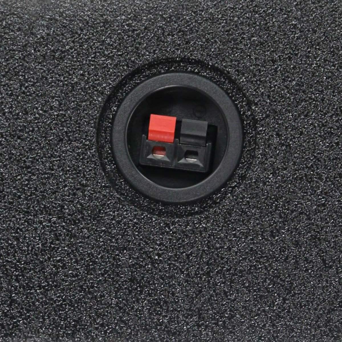 QPower QBSHALLOW12DF QBOMB Single 12″ Sealed Downfire/Behind-Seat Subwoofer Box