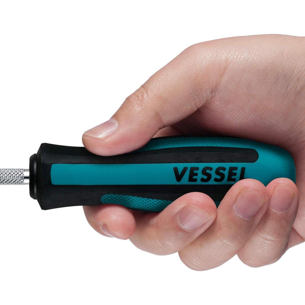 Vessel 900P175 Megadora JAWSFIT Screwdriver – JIS Cross Point +1 x 75mm