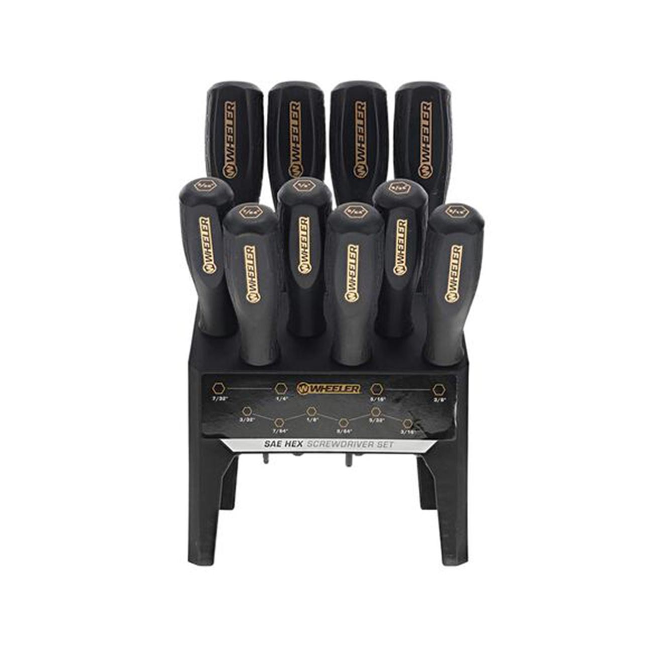 Wheeler 30 Piece SAE/Metric Hex and Torx Benchtop Screwdriver Set for Pistol Rifle Handgun Gunsmithing Rebuild and Maintenance