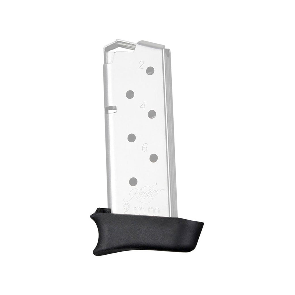 Hogue OverMolded Rubber Grip Extension Base Pad for Kimber Micro 9 7-Round Magazines, Black - 39030