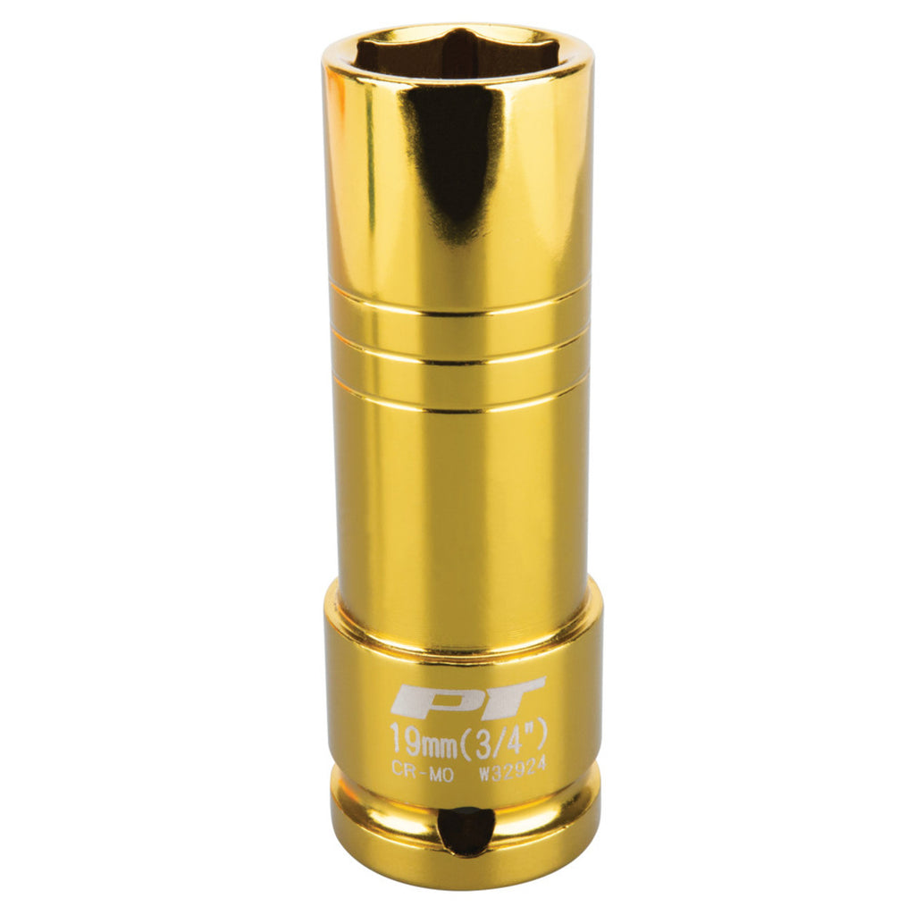 Performance Tool W32924 1/2-Inch Impact Drive 19mm/3/4 Thin Wall Socket , Gold
