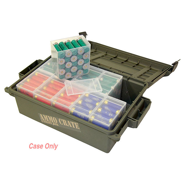 MTM ACR4-18 Ammo Crate Utility Box-Carry up to 65lbs of gear-Stackable design, double padlock for security - Water-resistant O-ring seal - Army Green