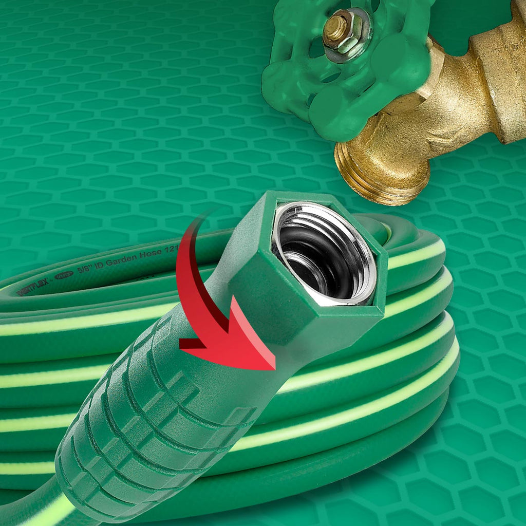 SmartFlex Garden Hose, 5/8 in. x 100 ft., Hybrid, Green - HSFG5100GR