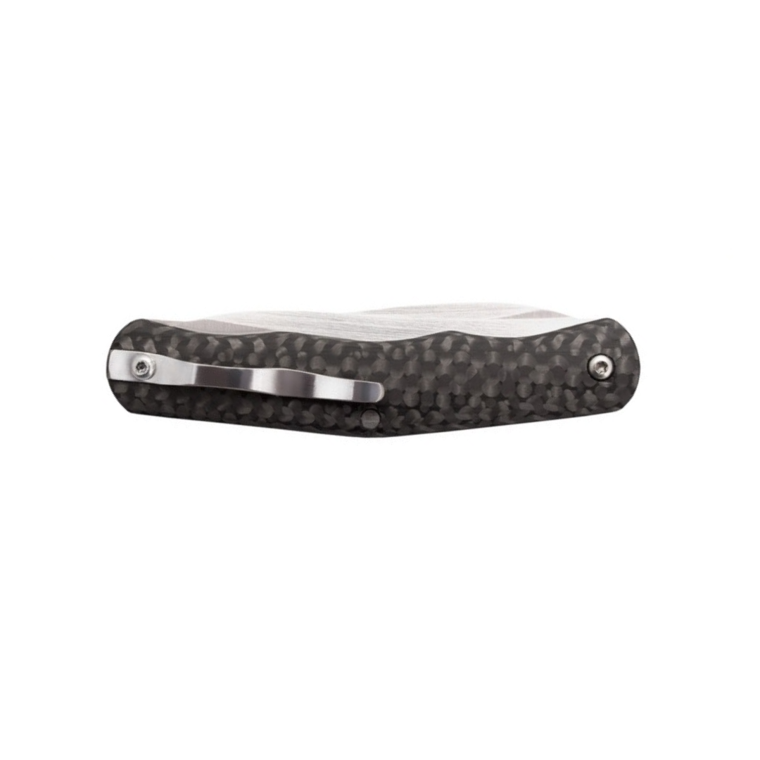 COLD STEEL Lucky Twin 2.625" S35VN Blades 3.25" Carbon Fiber Handle Everyday Carry Compact Pocket Folding Knife w/Slip Joint Lock