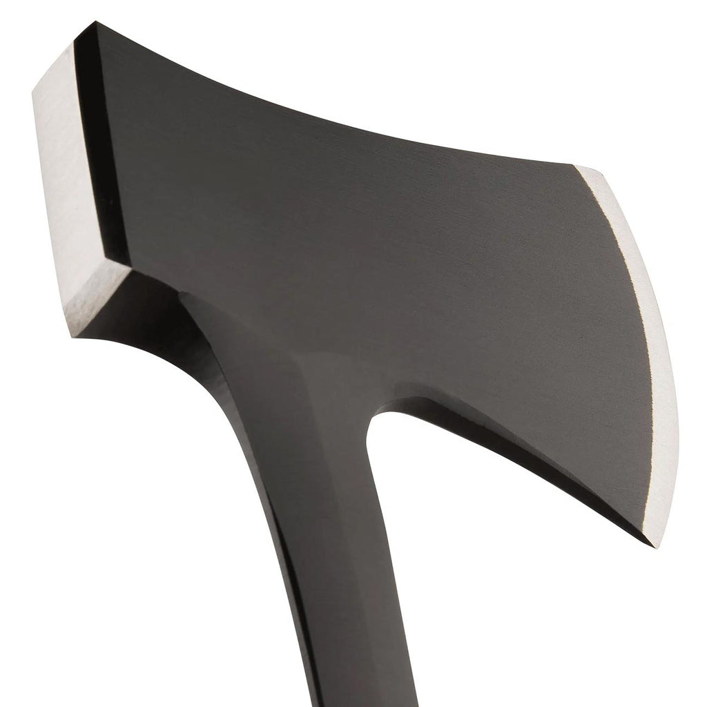 ESTWING Sportsman's Axe - 14" Special Edition Camping Hatchet with Forged Steel Construction & Genuine Leather Grip - E24ASEA