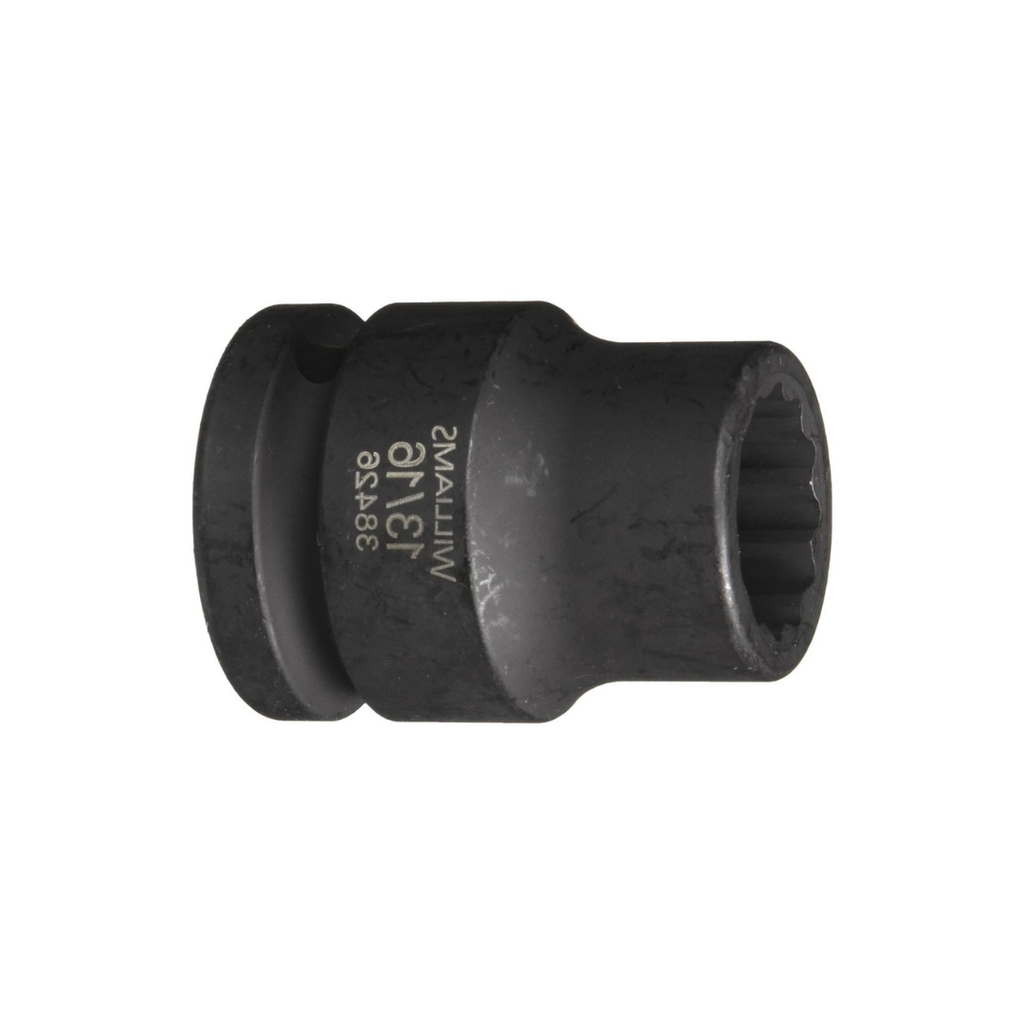 Williams JHW38426 13/16” Shallow Impact Socket – 3/4” Drive, 12 Point, High Strength Alloy Steel, Industrial Grade Socket