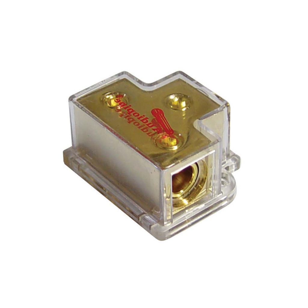Audiopipe APPB1020 1 Input / 2 Output Power Distribution Block – Car Audio Splitter for Amplifiers