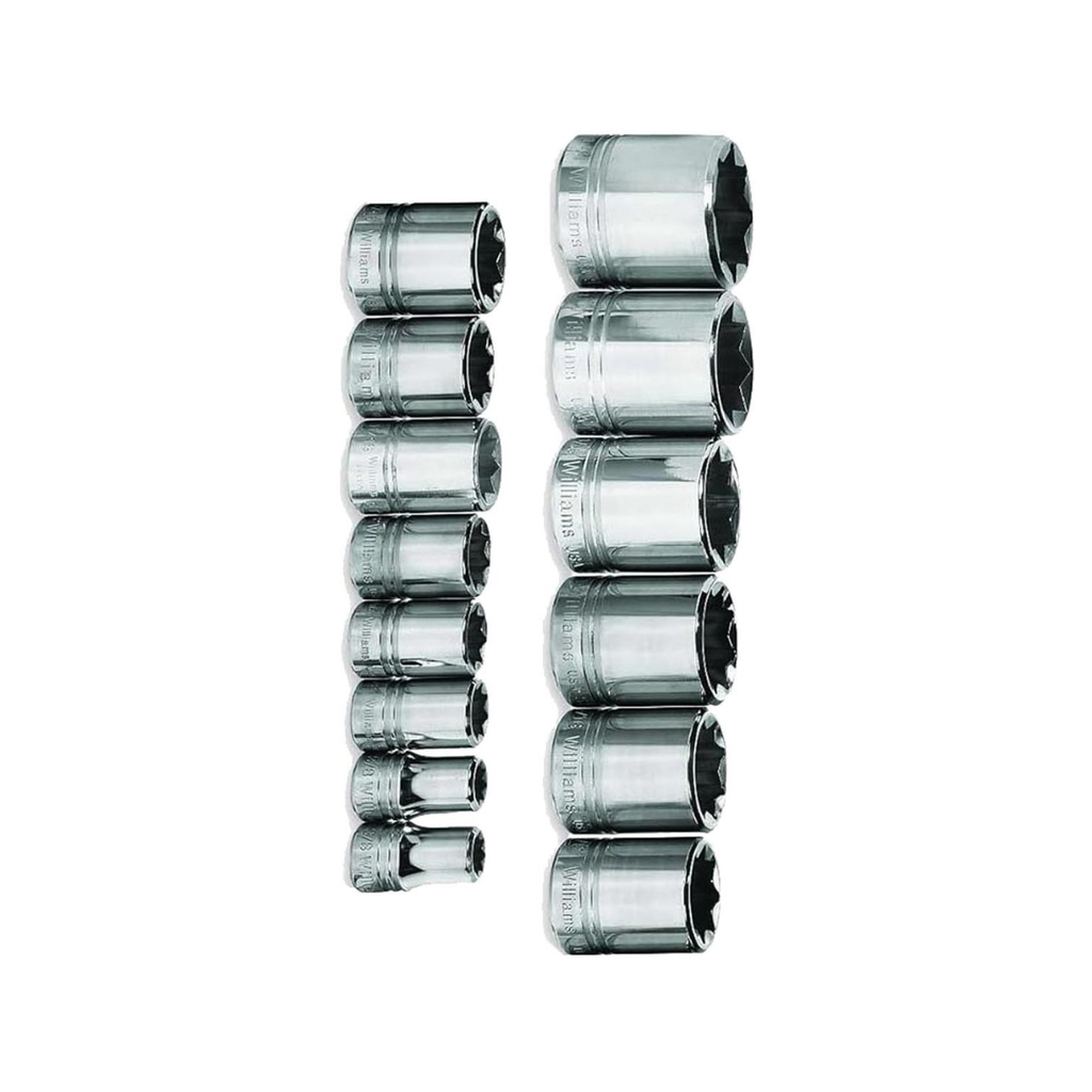 Williams WSS-814RC 14-Piece 8 Point Socket Set