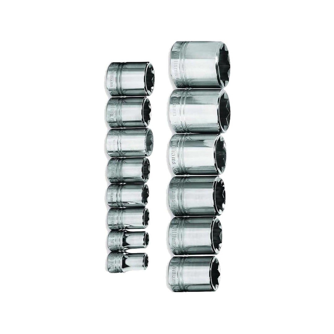 Williams WSS-814RC 14-Piece 8 Point Socket Set