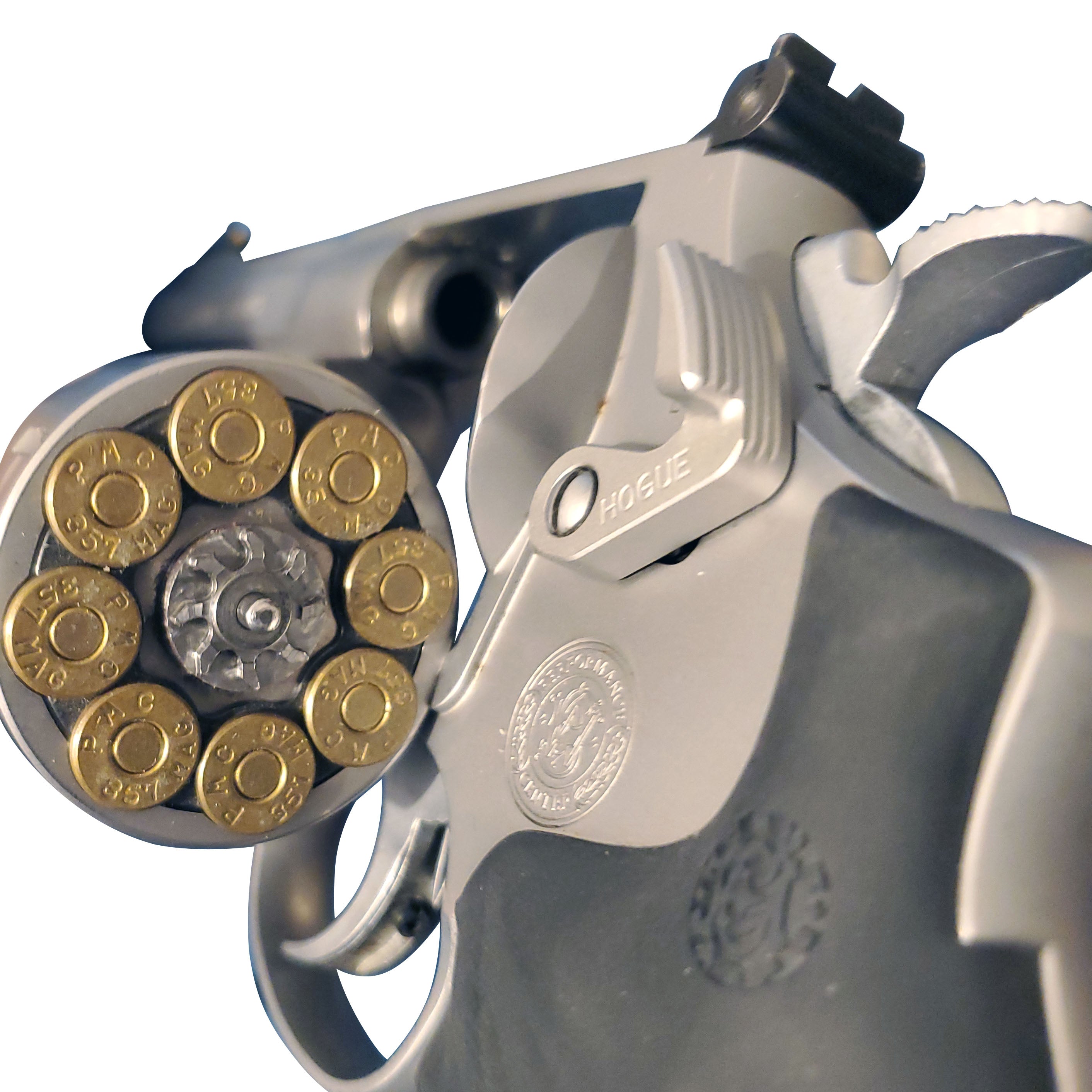 Hogue S&W Revolver Extended Cylinder Release, Short, Stainless Steel - 00684