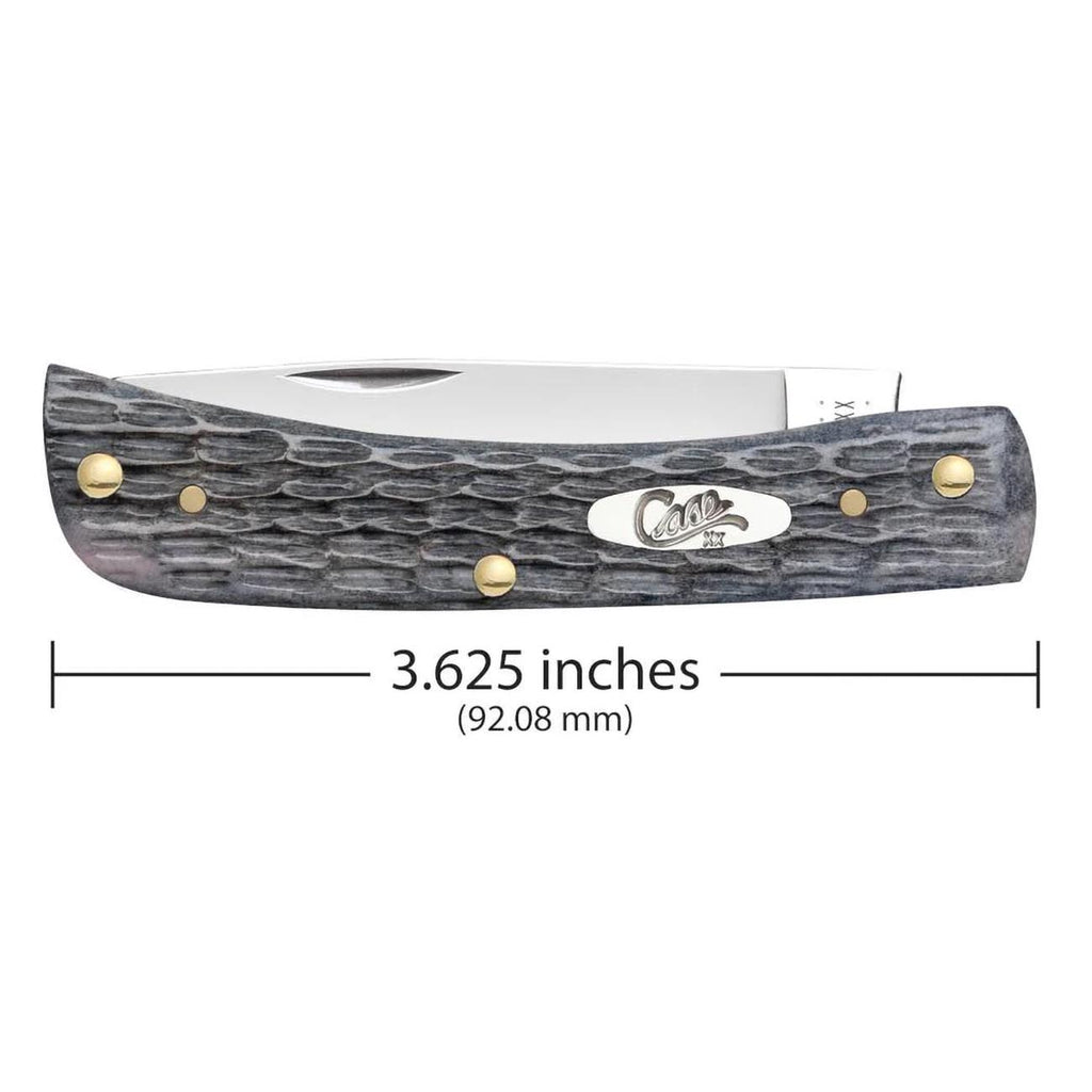 Case Knives CASE58412 Pocket Worn Crandall Jig Gray Bone Sod Buster Jr – Folding Pocket Knife