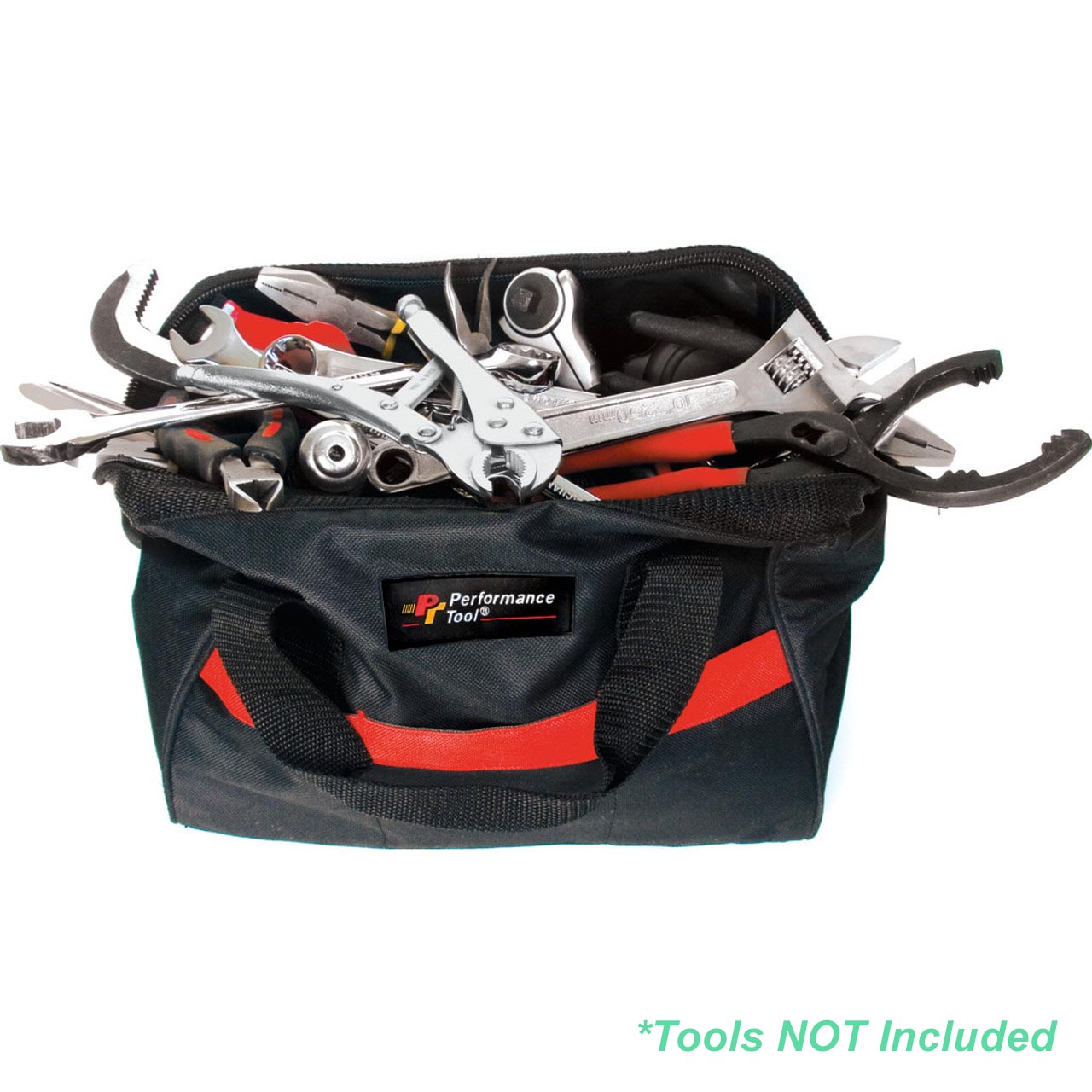 Performance Tool W88985 Heavy Duty Tool Pouch with 3 Pockets - 600 Denier Fabric and Reinforced Bottom for Maximum Durability and Easy Access