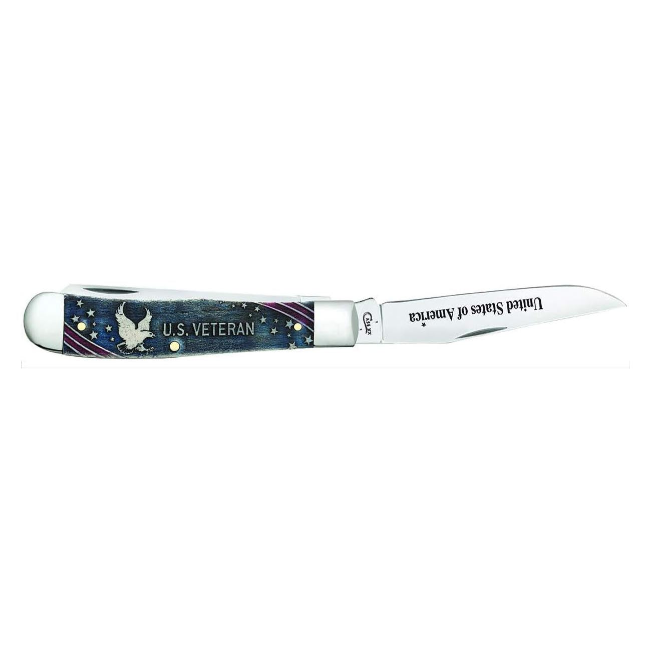 Case WR XX Pocket Knife United States Veterans Trapper Gift Set Item #16300 - (6254 SS)