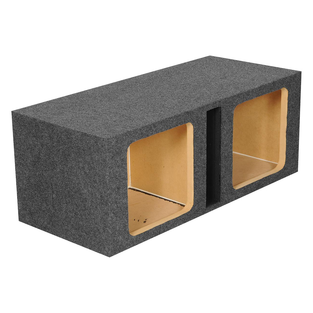 Q Power HD212 VENT SQ Dual 12-Inch Vented Custom Speaker Box for Kicker L7 Subwoofer
