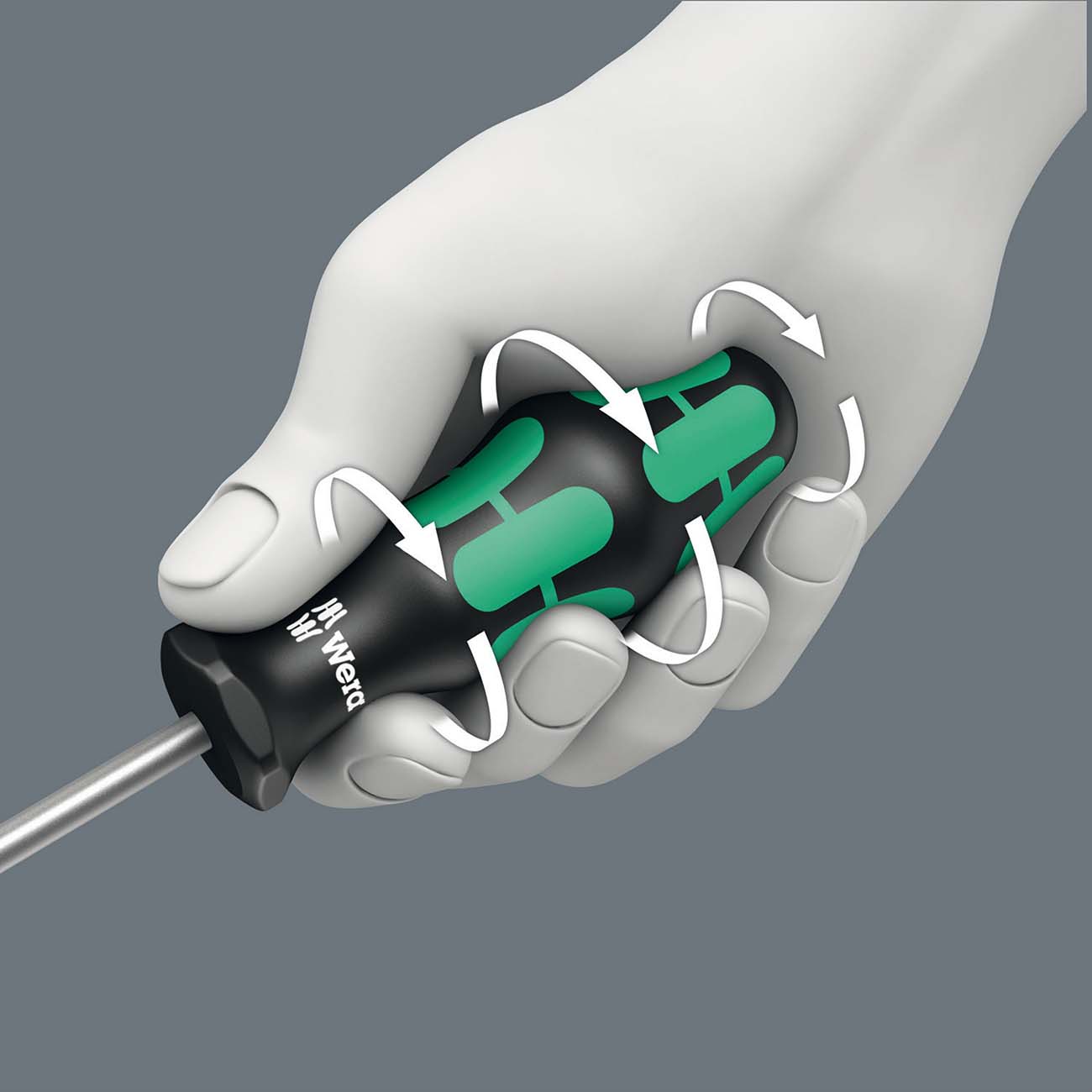 Wera - 5105650001 Kraftform Plus 334/6 Screwdriver Set with Rack and Lasertip, 6-Pieces, Multicolor, Slotted: 6.5x150mm, 3x80mm, 4x100mm, 5.5x125. Phillips: PH1x80, PH2x100
