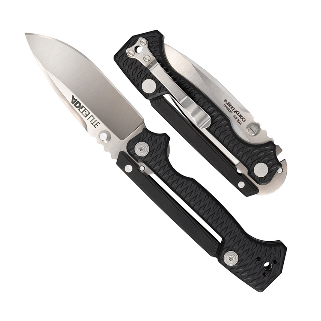 Cold Steel AD-15 Lite 3.5" AUS10A Steel Ultra-Sharp Blade 5" Griv-Ex Handle Tactical Folding Knife, Boxed