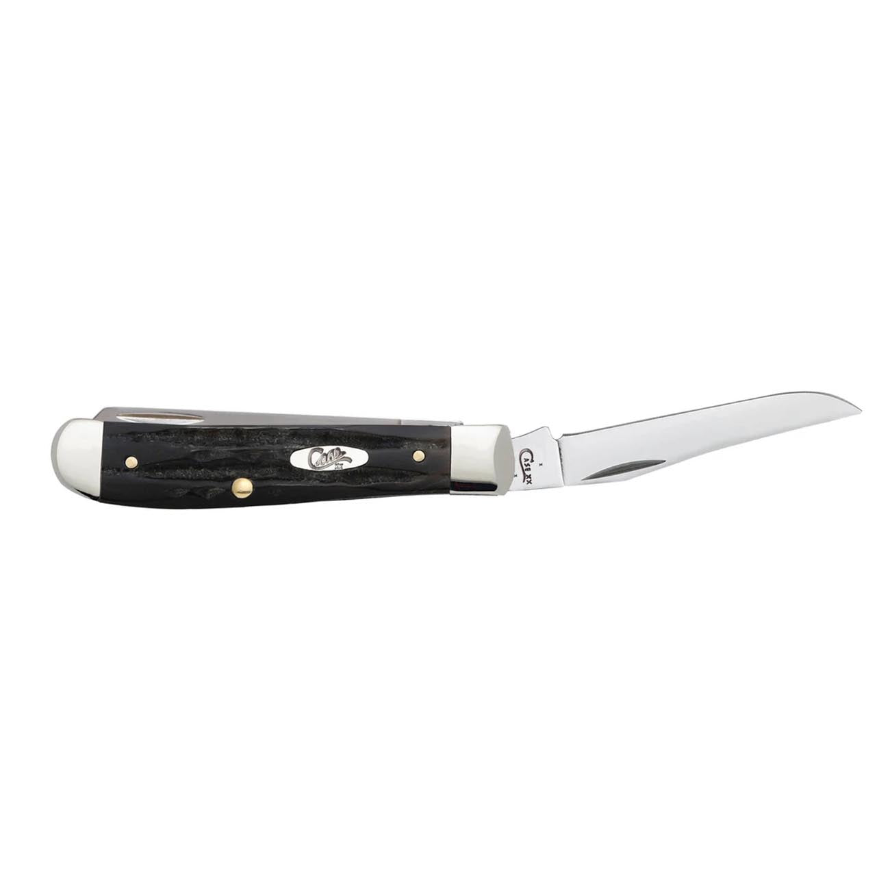 CASE XX WR Pocket Knife Jigged Buffalo Horn Mini Trapper Item #65016 - (Bh207 SS)