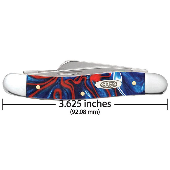 Case WR XX Pocket Knife Patriot Kirinite Medium Stockman Item #11201 - (10318 SS) - Length Closed: 3 5/8 Inches