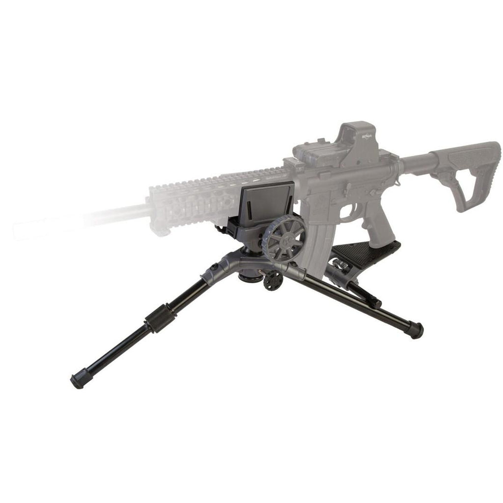 Caldwell Precision Turret Rest with Adjustable Ambidextrous Swivel Design and Detachable Magazine Rest with Pistol Grip Attachment for Rifles, Shot Stabilization, and Target Shooting