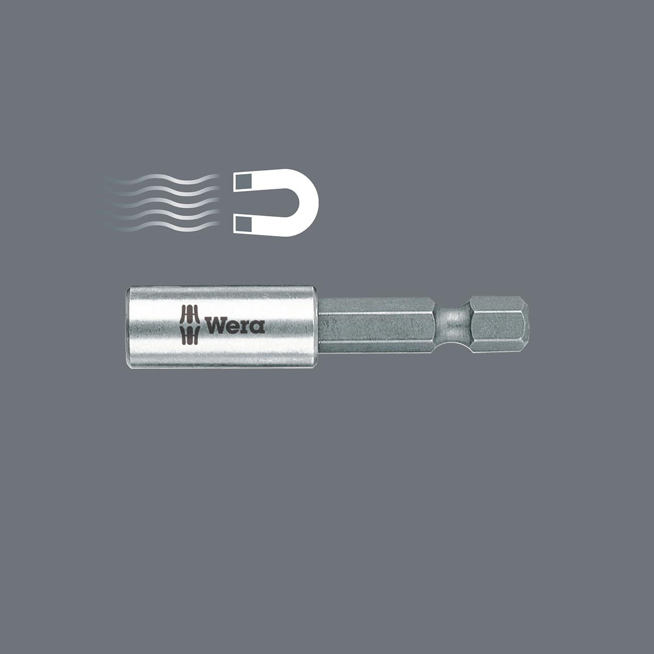 Wera - 5073401001 Hexagon 893/4/1 K SB Quick-Release Chuck, Universal Bit Holder 1/4"