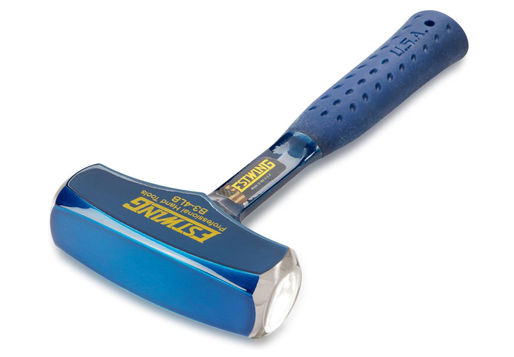 Estwing - B34LB Drilling/Crack Hammer - 4-Pound Sledge with Forged Steel Construction & Shock Reduction Grip - B3-4LB