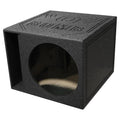 QPower QBOMB15HP Single 15 Inch 32 Hertz Frequency Vented Side Ported Speaker Round Box Enclosure with Spring Loaded Terminal