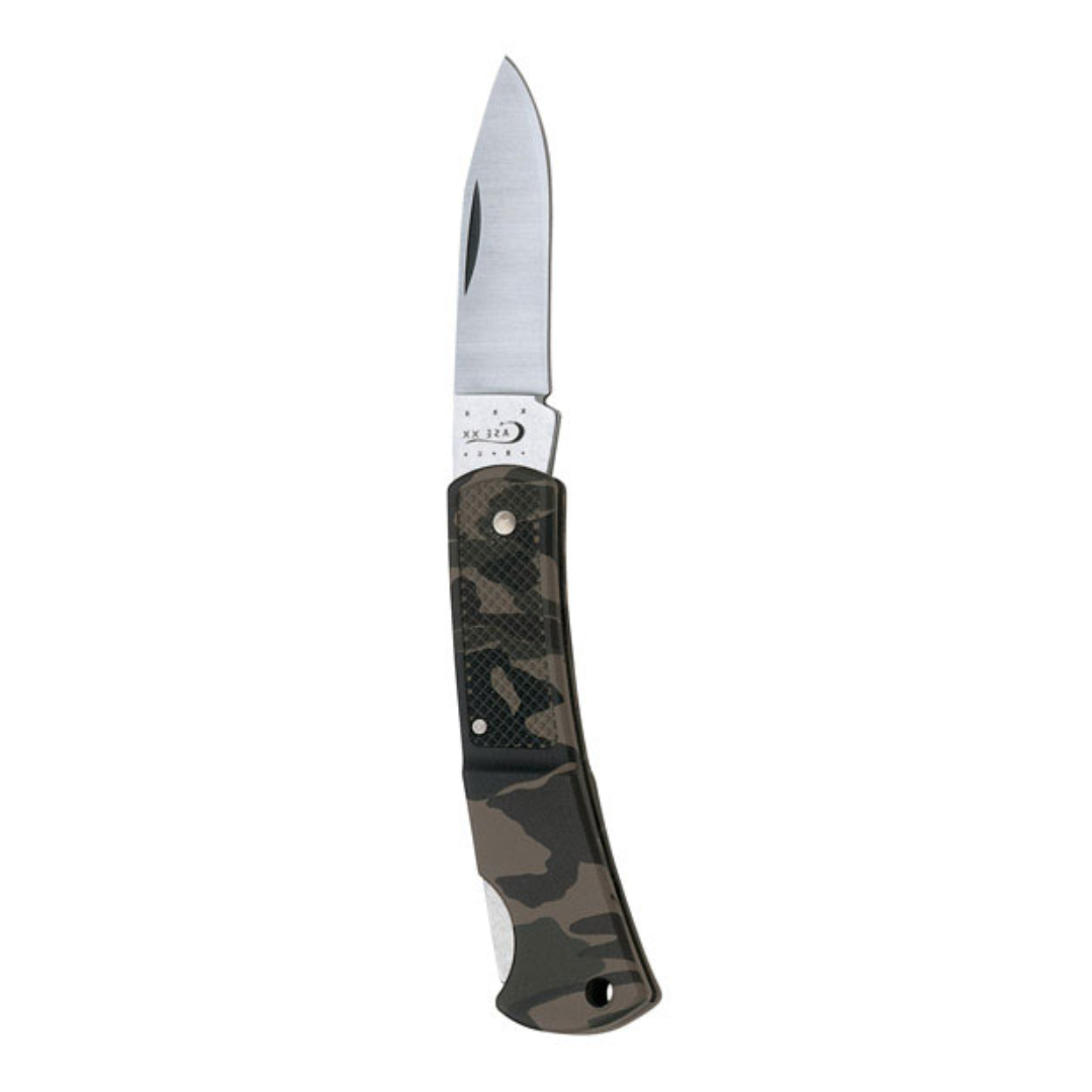 Case WR XX Pocket Knife Caliber Small Camo Lockback Item #662 - (Lt1225 L SS) - Length Closed: 3 Inches