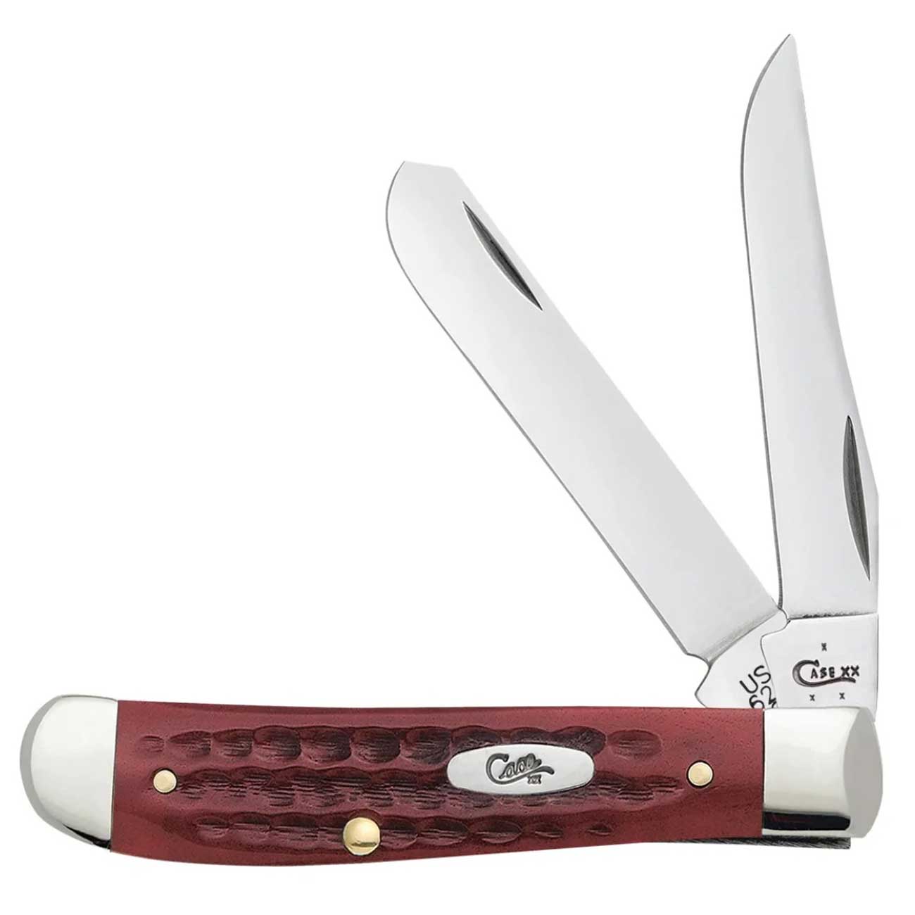 Case WR XX Pocket Knife Pocket Worn Old Red Bone Mini Trapper Item #784 - (6207 SS) - Length Closed: 3 1/2 Inches