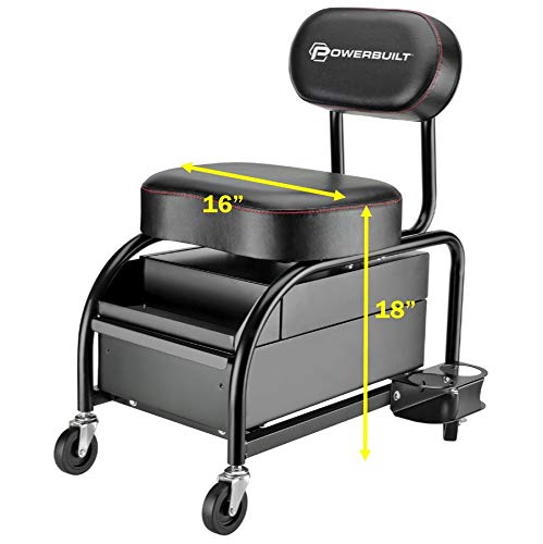 Powerbuilt Professional Detailer Roller Seat.